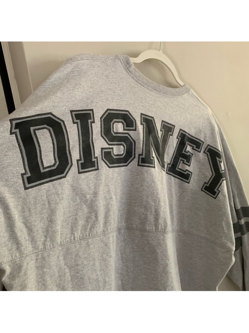 Disney Jerry Leigh MICKEY Mouse Black On Grey Spirit Jersey Adult Size L 12/14